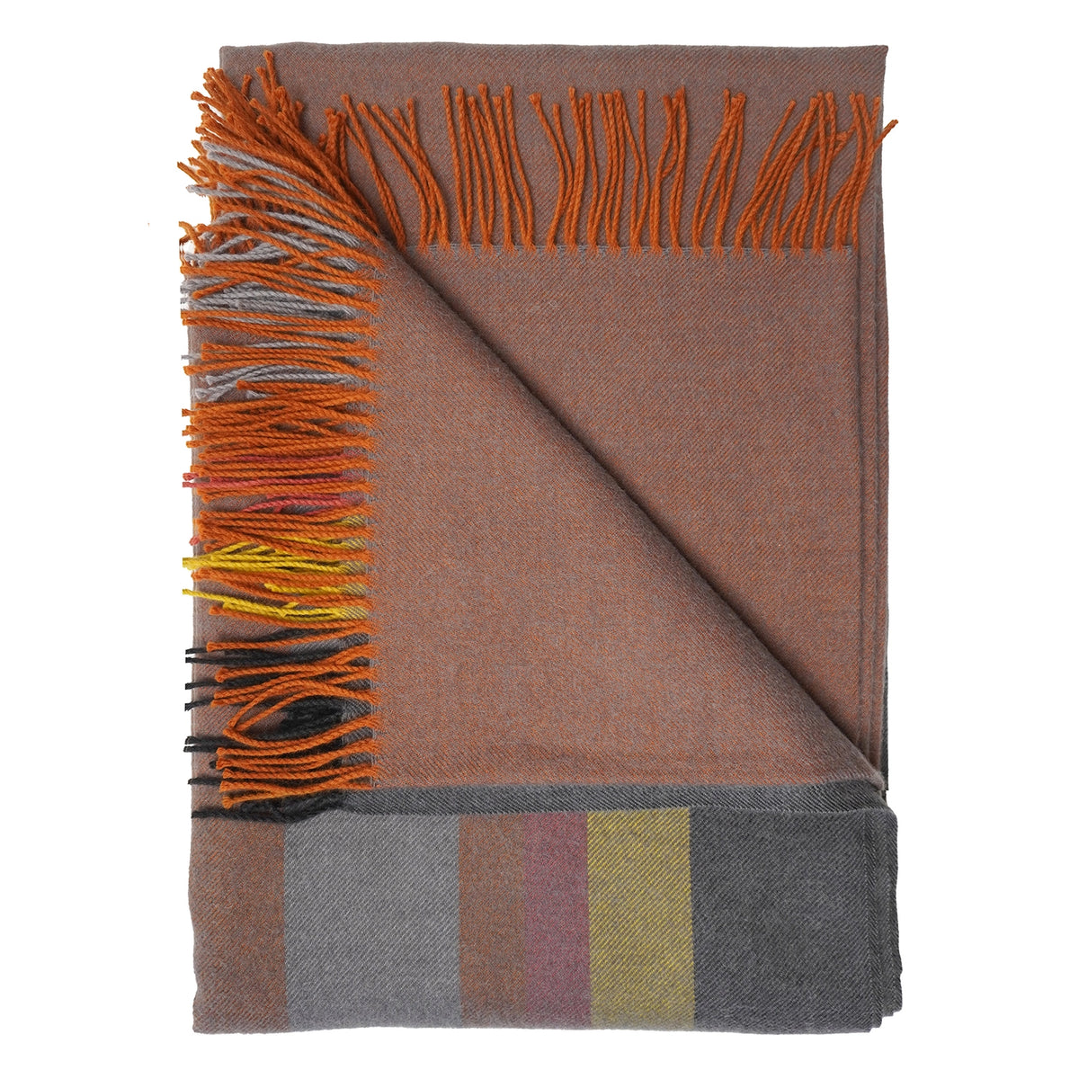 100% Baby Alpaca Throw- Copper Mine