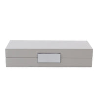 Jewellery Box in Grey Chiffon Lacquer