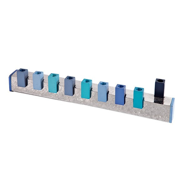 Menorah  blue squares