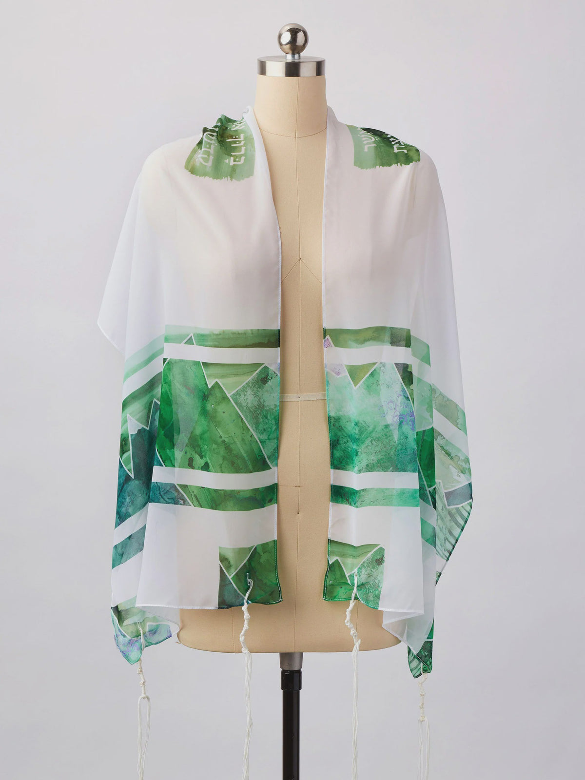 Green Mountain Tallit  and Matching Bag