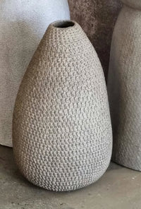 Medium Light Brown Pod H 13.8'' D 8.7''