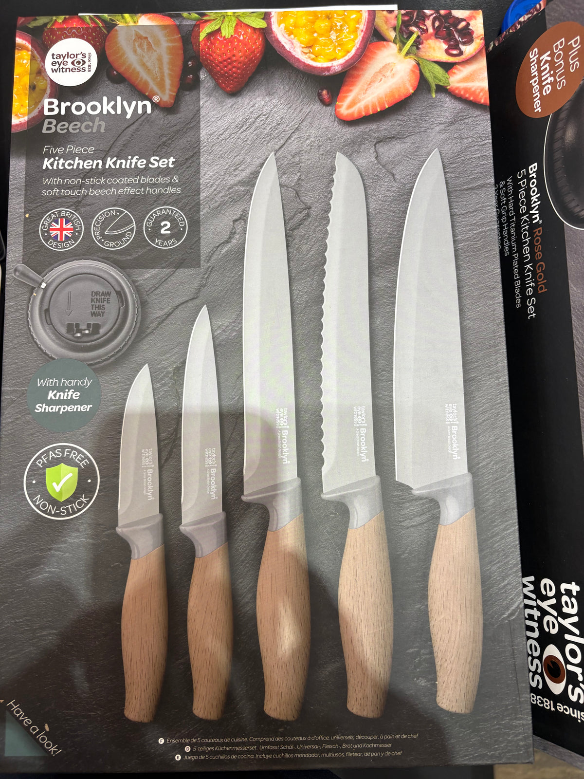 5 Piece Kitchen Knife Set -Beach