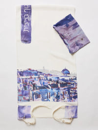 Silk Jerusalem Tallit with matching Bag