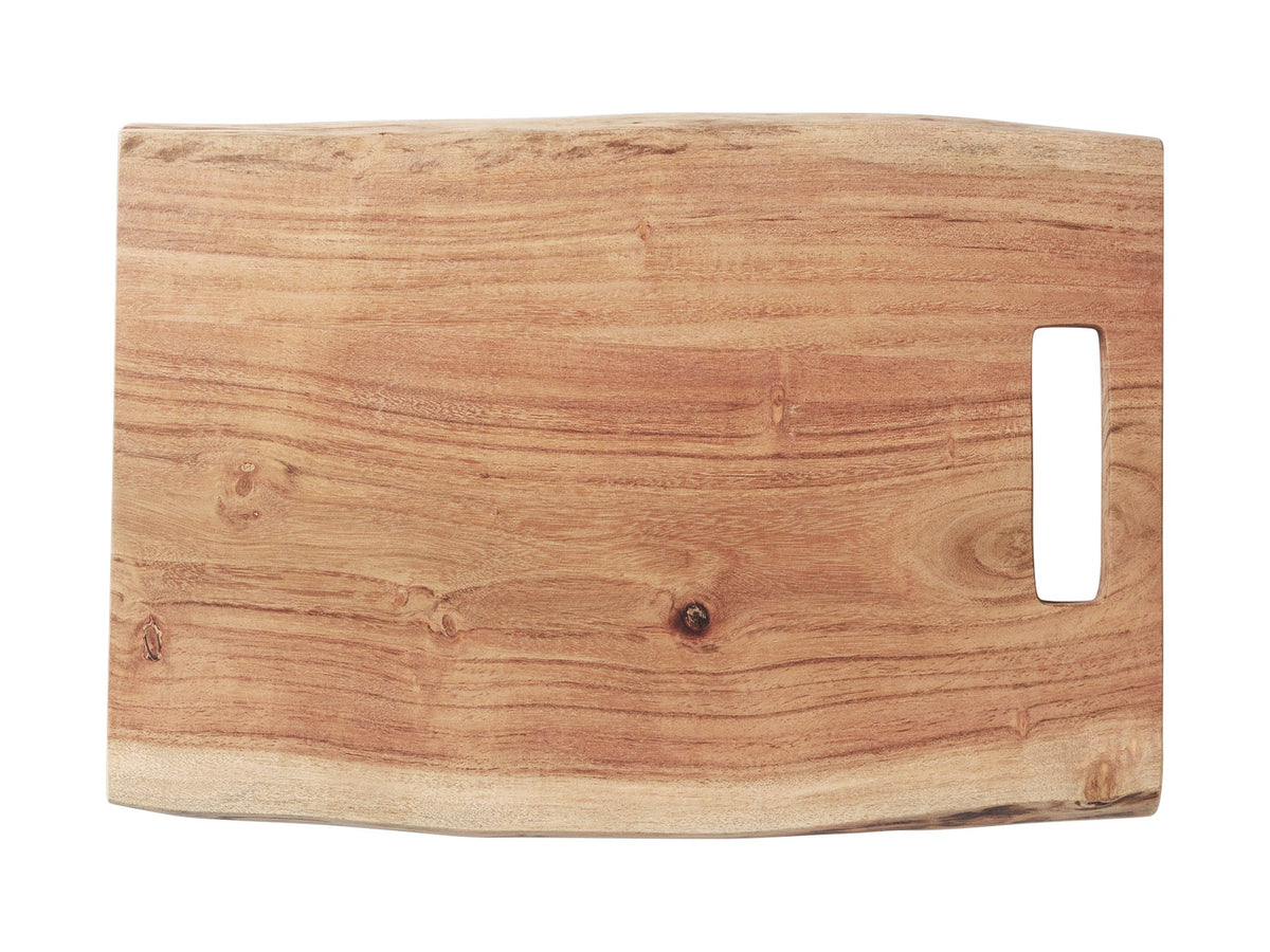Live.  Edge Charcuterie Board with handle