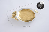 Pomegranate Plate -  Porcelain Oven Safe!