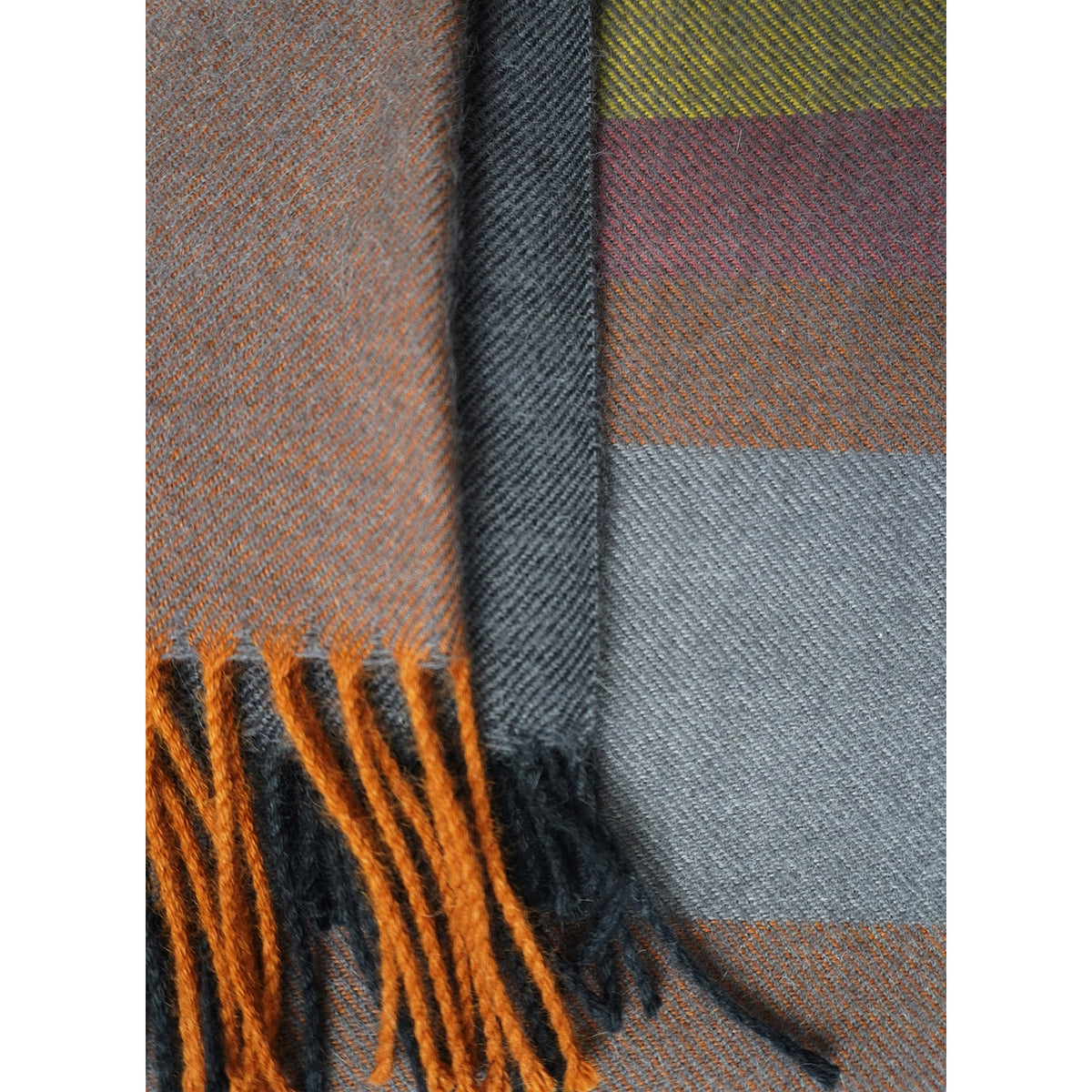 100% Baby Alpaca Throw- Copper Mine