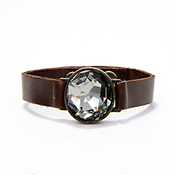 Narrow Bracelet t /Swarovski Black Diamond