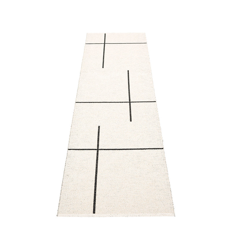 Fred Reversible Black Vanilla 2 ft 4'' x 6 ft  Pappelina Rug