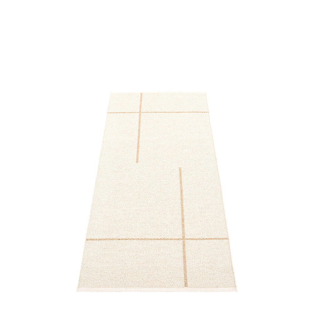 Pappelina Fred Beige/Vanilla Reversible Runner 2 1/4'' x 6'