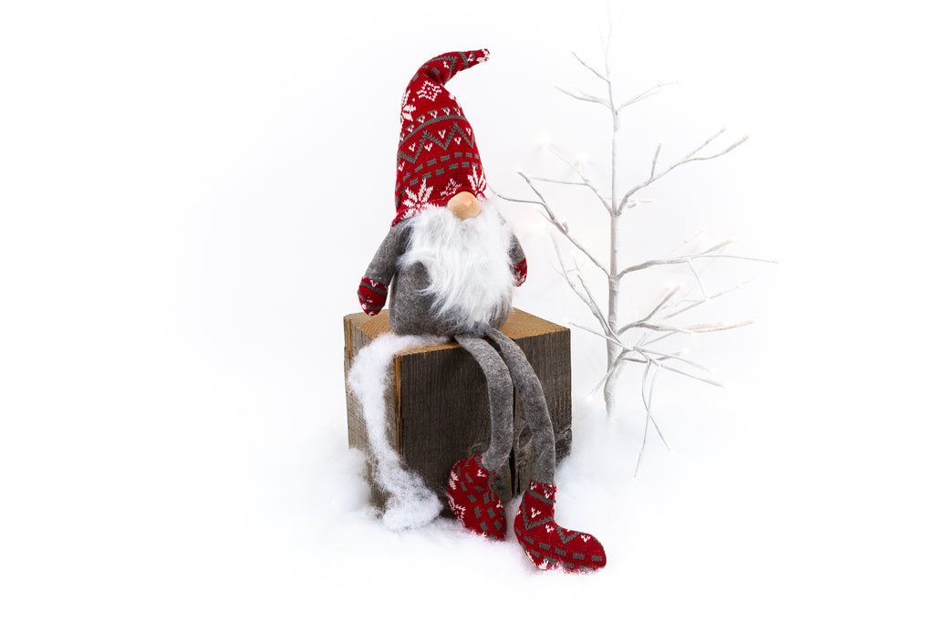 Shelf Gnome Large, Red or Grey
