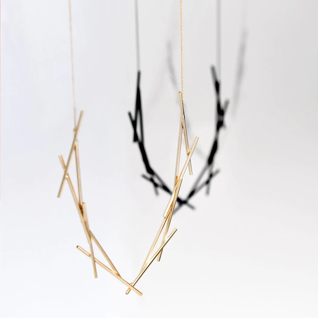 Pursuits- Sixes and Sevens Necklace Satin Gold