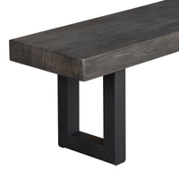 Ash Grey Recycled Pine Bench