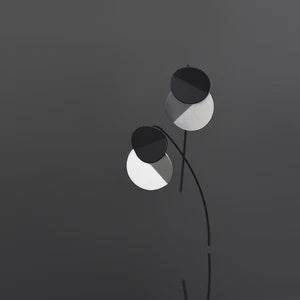 Pursuits- IO Black Silver Satin Earrings