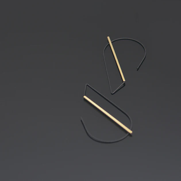 Pursuits, Alto Black and Gold Satin Hoops