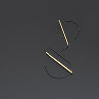 Pursuits, Alto Black and Gold Satin Hoops