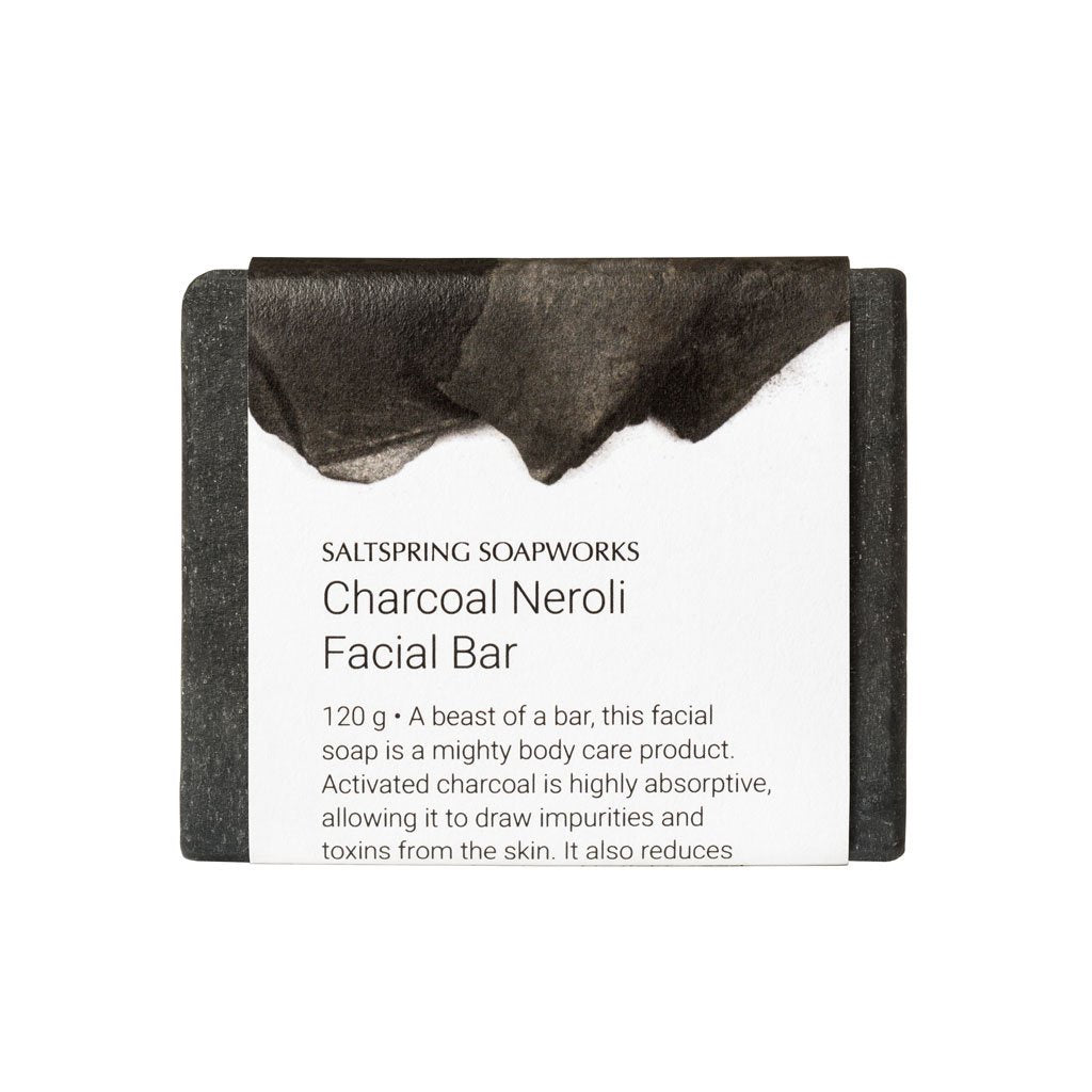 Natural Ingriedent Facial  Soap, Charcoal Neroli