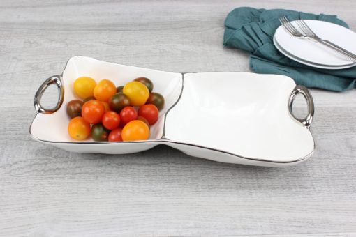 2 Section Servering Platter