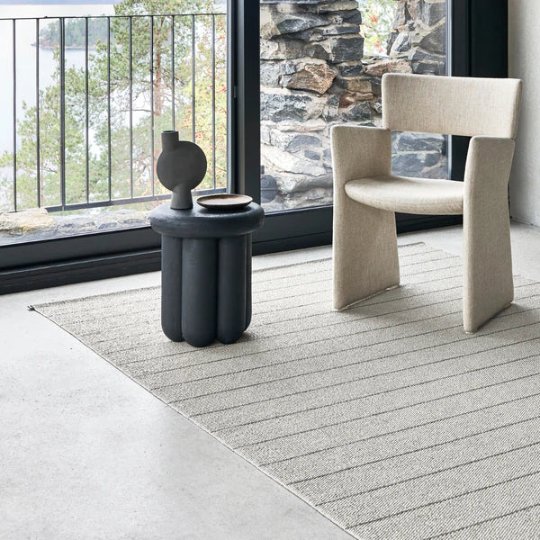 Carl Fosil Grey Reversible Pappelina Rug  2ft 4''x 6ft