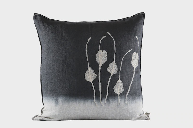 Conformis 100% Linen Embroidered Dyed 24'' X 24''