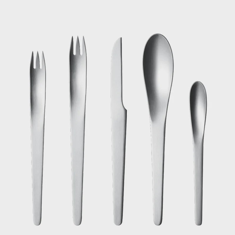 Georg Jensen 5 Piece Cutlery set By Arne Jacobsen