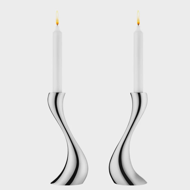 Georg Jensen Cobra Candle Holder Set Medium