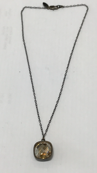 Necklace, Facet Cognac Swarovski