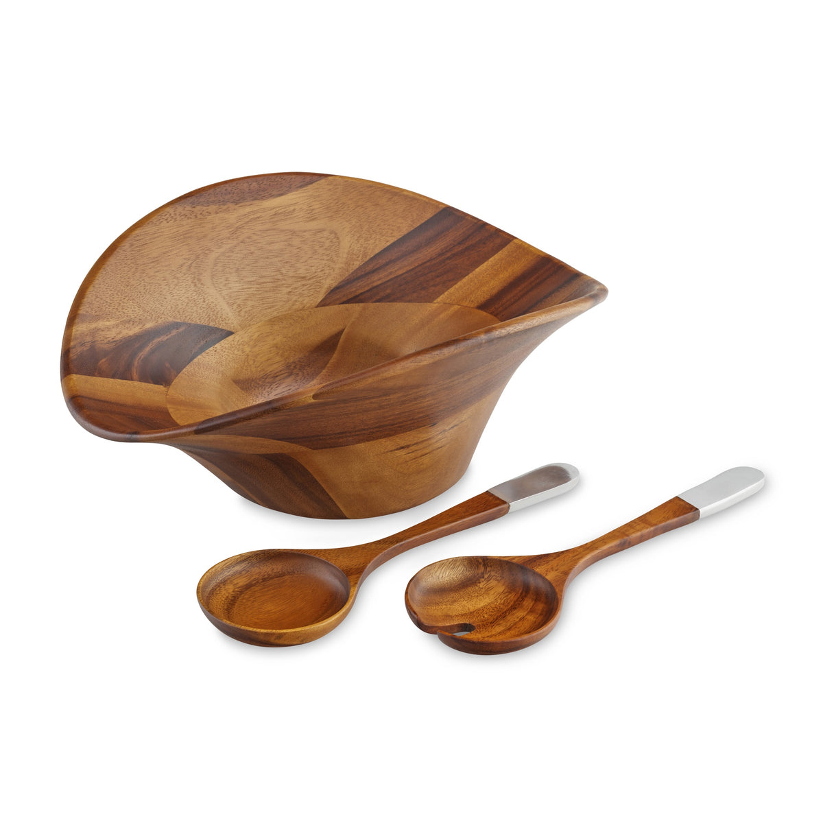Ripple Salad Bowl with Servers
