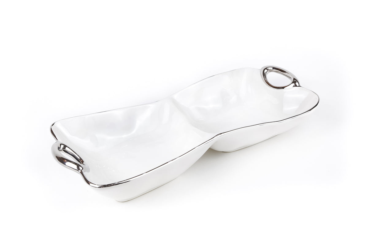 2 Section Servering Platter