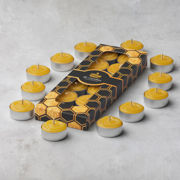 Packaged Pure Bees wax Tea Lights