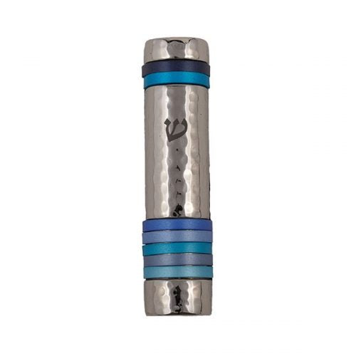 Mezuzah -Blue Rings