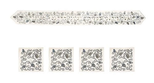 Tallit, Atara Pomegranates with 4 Corners