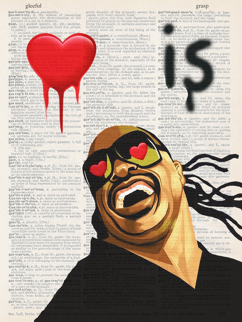 Wall Art, Stevie Love is Blind