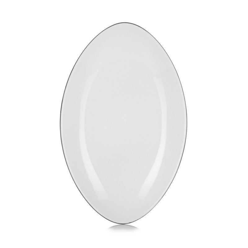 Revol Equinox White Cumulus Oval Plate 13.75''