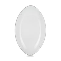 Revol Equinox White Cumulus Oval Plate 13.75''