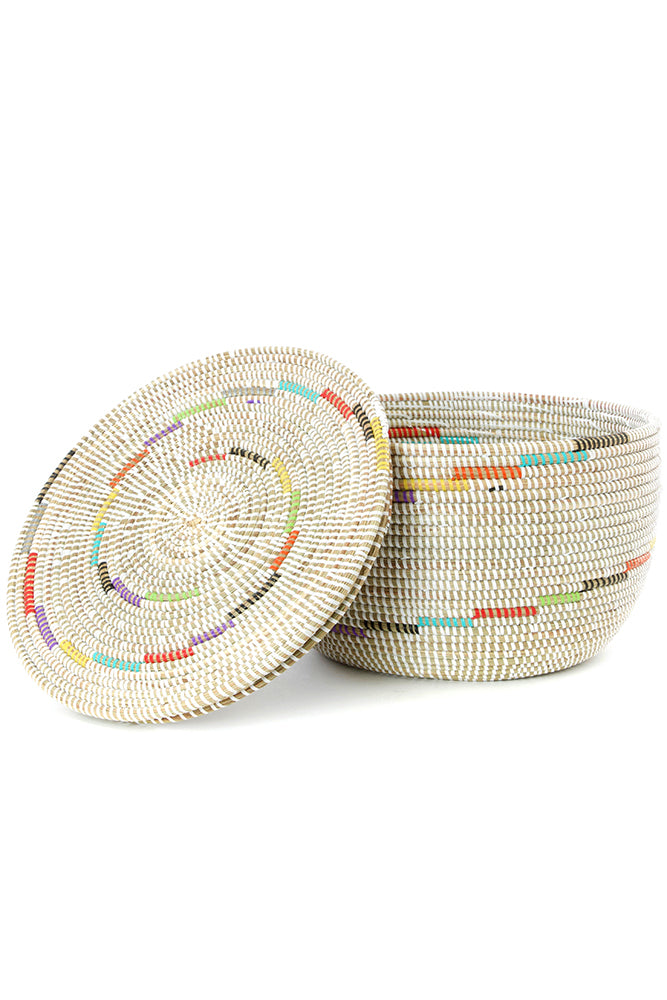 Swirl Flat Top Storage Basket