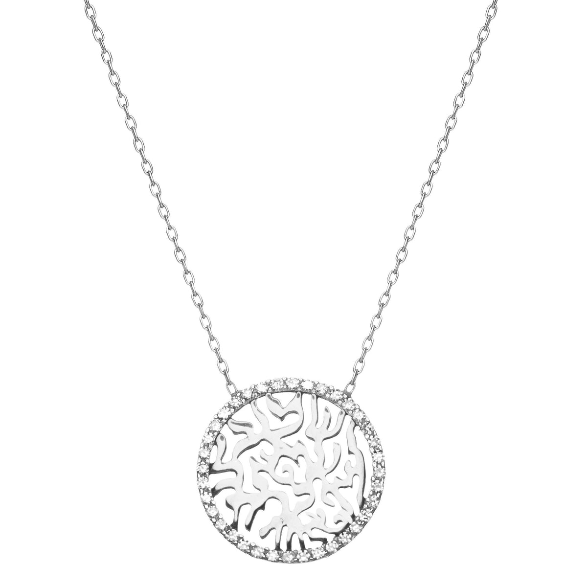 CZ Shama Silver Necklace