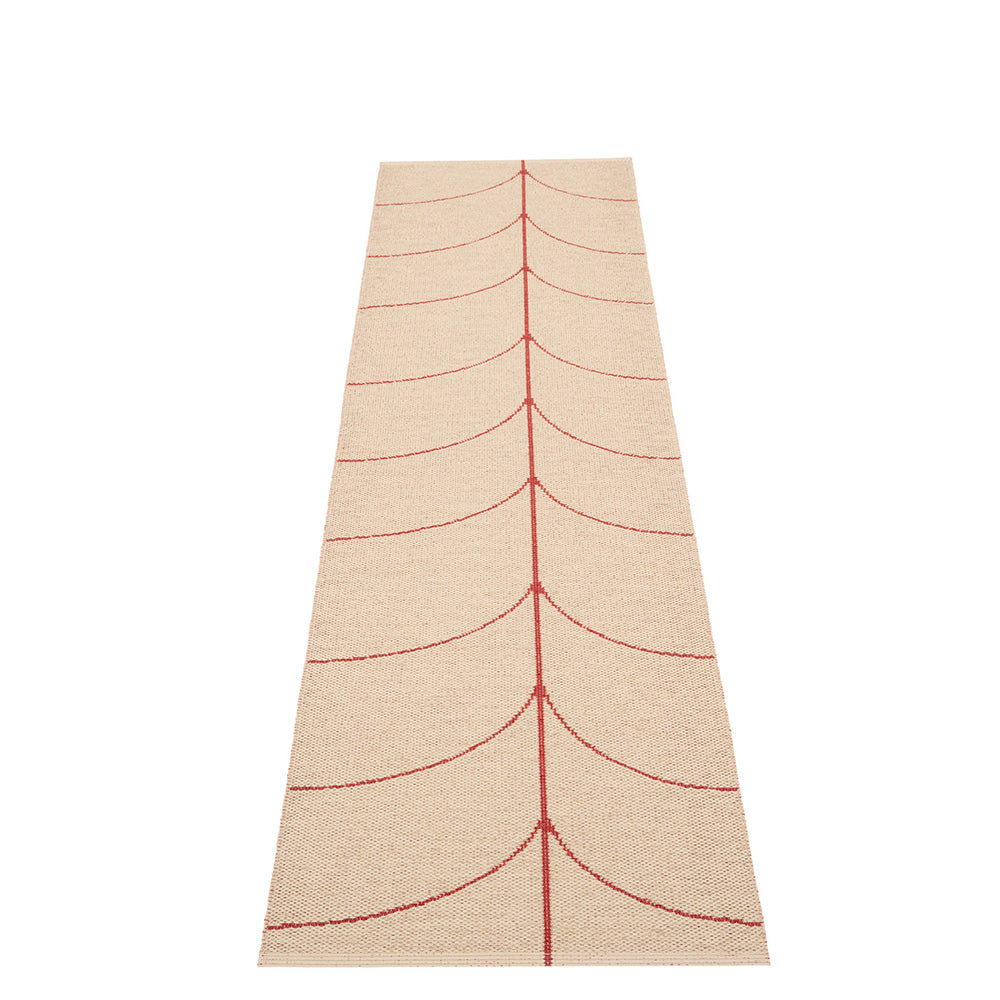 Pappelina Leif Berry/Beige  Runner 6ft