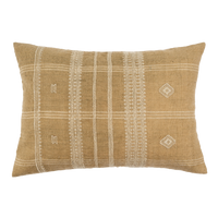 Wool Handloom Lumbar Pillow 16 x 24 Beige