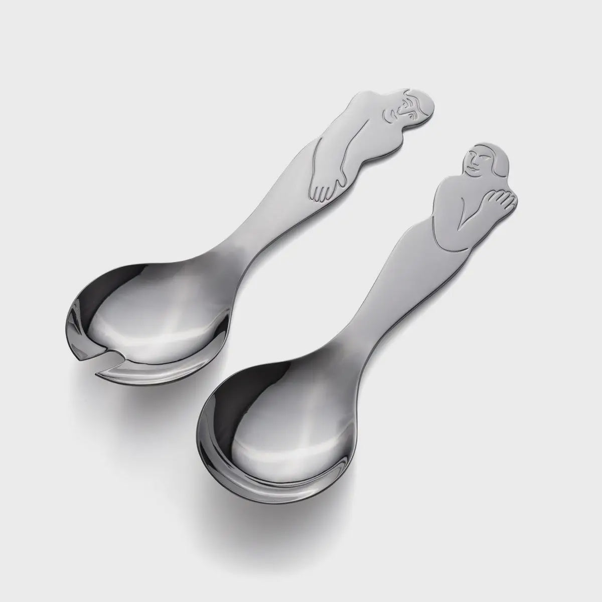 CaRRol Boyes, Deep Salad Servers-Woman Man