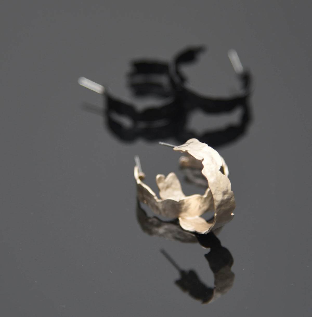 Pursuits Mira Satin Gold Hoop
