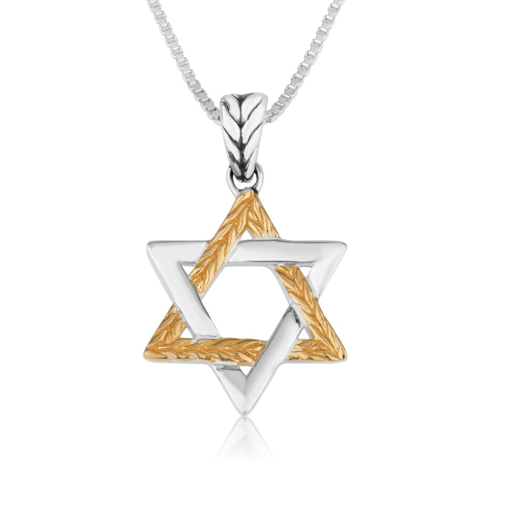 2 Tone Sterling Star of David