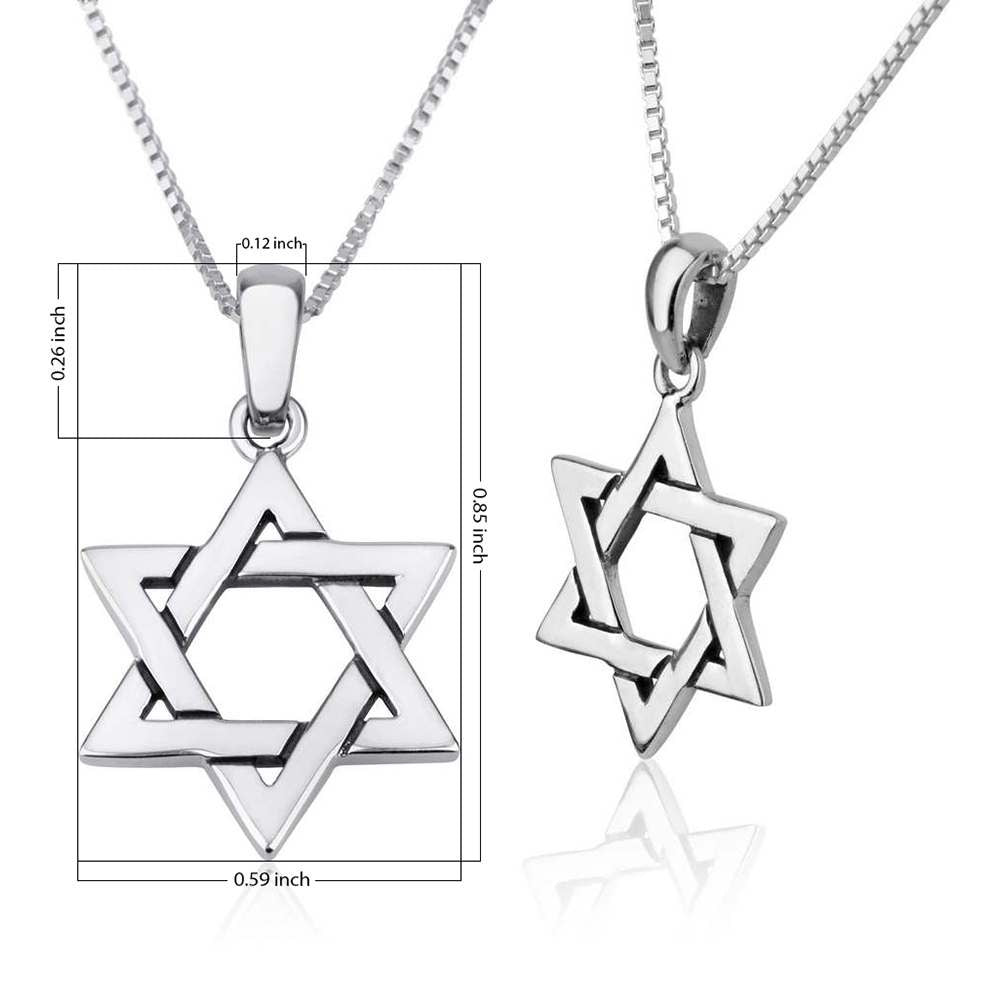 Star Of David Sterling Silver