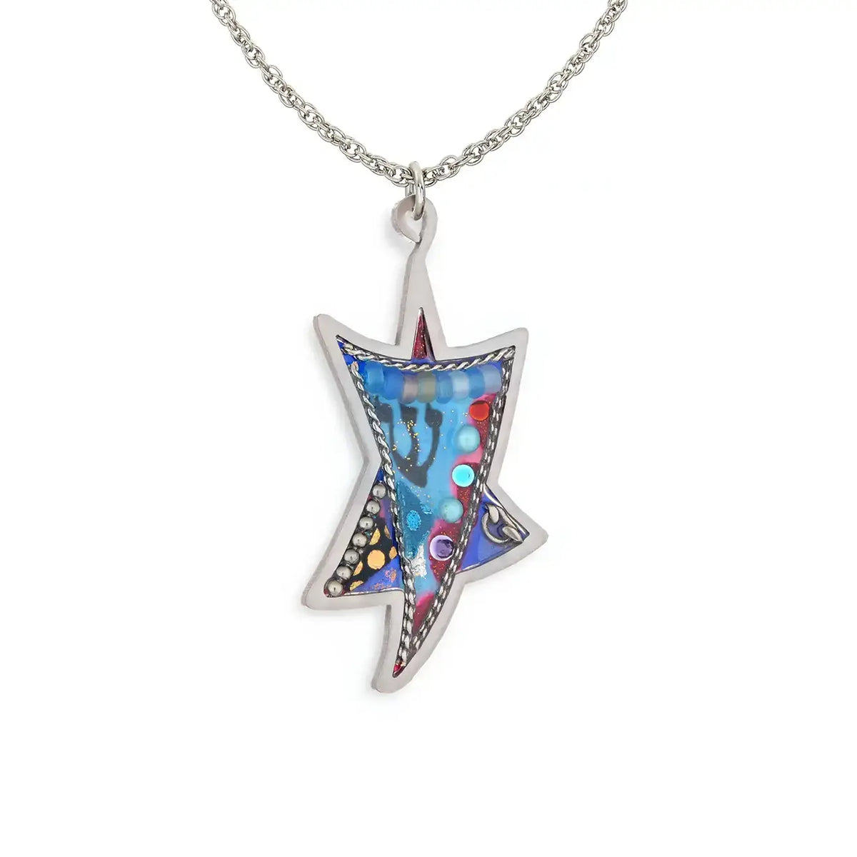 Expressive Star of David Necklace.