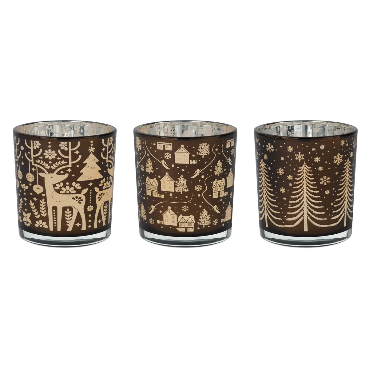 Holiday Trio Box set of 3 Votive's