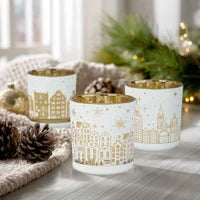City Scene Votive Box set of 3