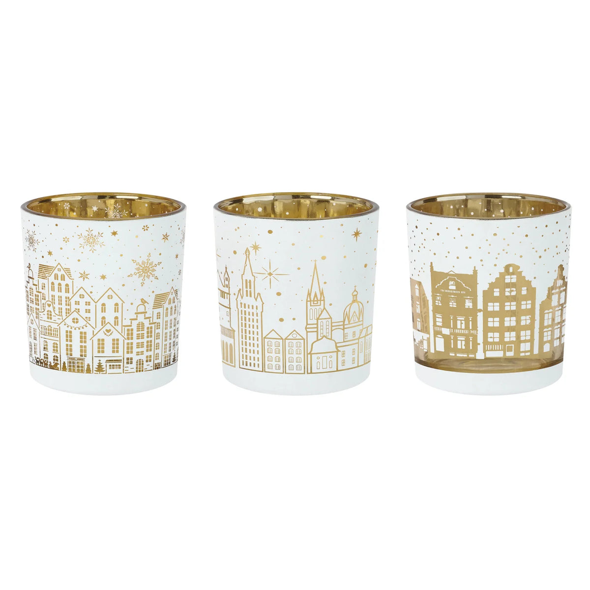 City Scene Votive Box set of 3