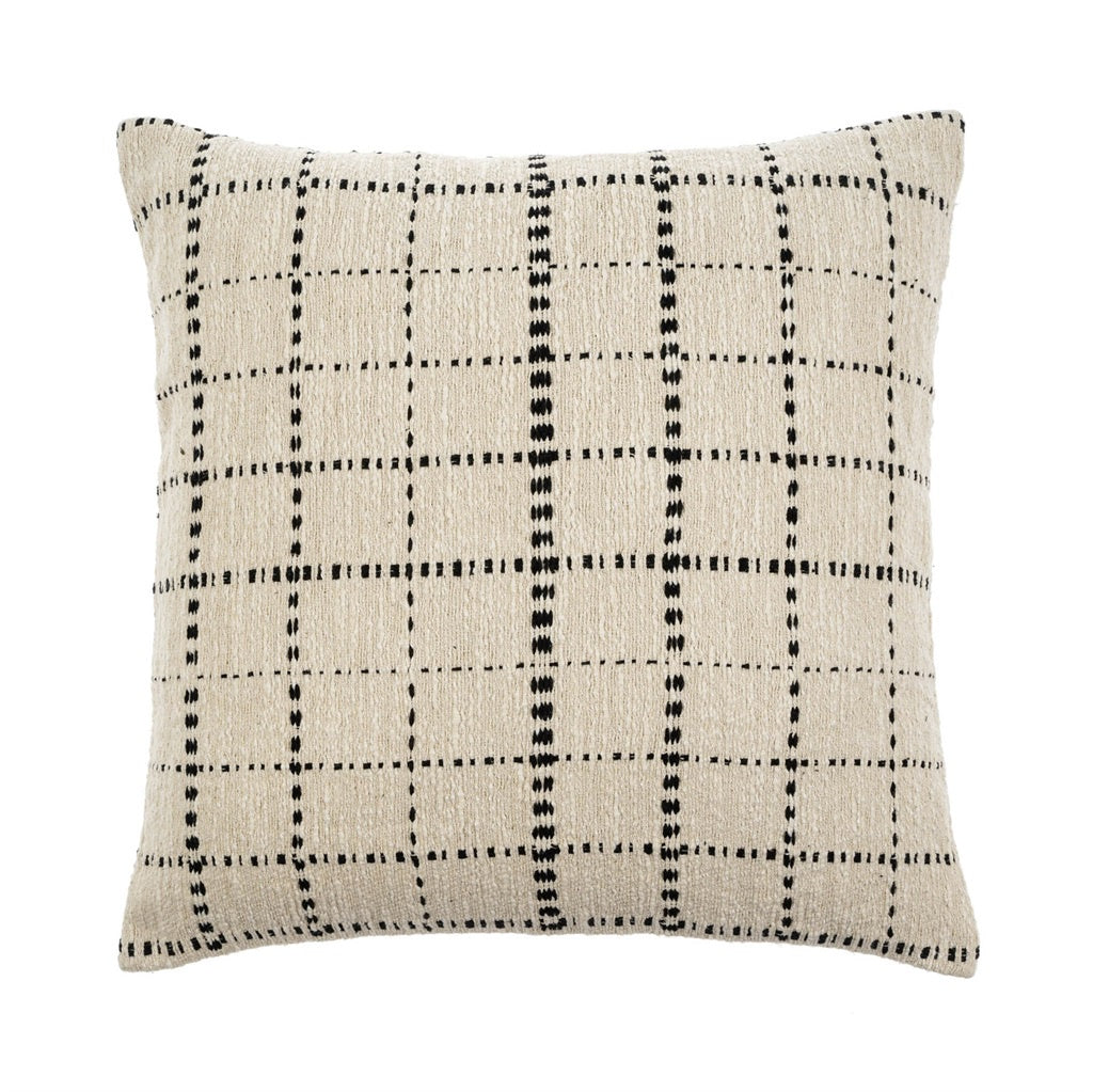 Cotton Hand loomed check Pillow 20''  x 20''