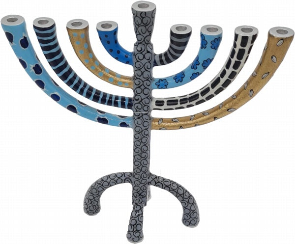 Hadarya Multi Colour Chanukah -Blue