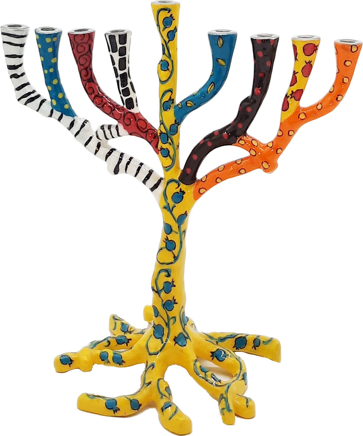 Hadarya Tree of Life Yellow Menorah