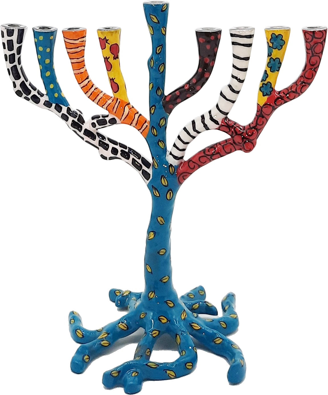 Hadarya Tree of Life Menorah Tourquise